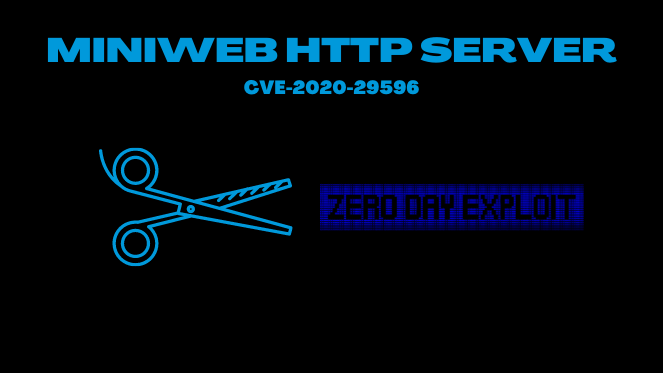 MiniWeb HTTP Server 0-day Vulnerability (CVE-2020-29596) 