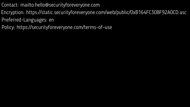 Definition and Example of security.txt