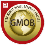 our GIAC Mobile Device Security Analyst (GMOB) certification