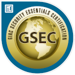 GIAC Security Essentials(GSEC) certification of s4e